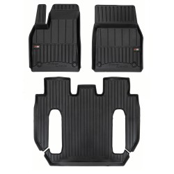 Tappetini compatibili con Tesla Model X dal 2022 in poi, su misura in Gomma TPE